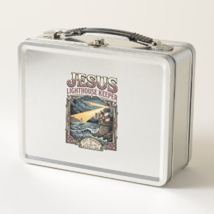 Jesus Leuchtturmwärter Jesus Leuchtturmwärter Ch Metall Brotdose