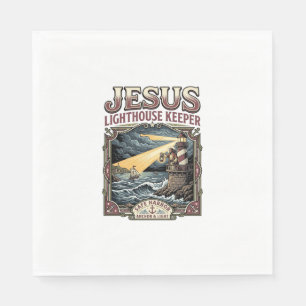 Jesus Leuchtturmwärter Jesus Leuchtturmwärter Ch Serviette