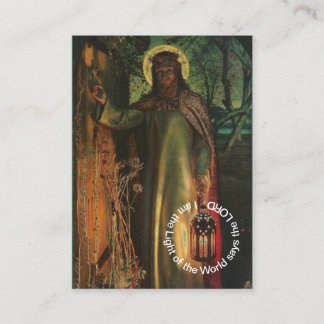 Jesus Licht der Welt Gebetskarte Visitenkarte