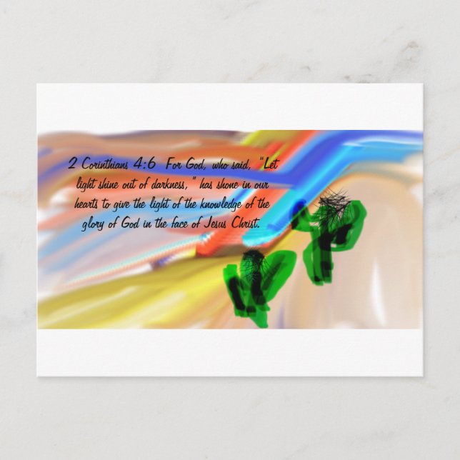 Jesus Licht der Welt Postkarte (Vorderseite)