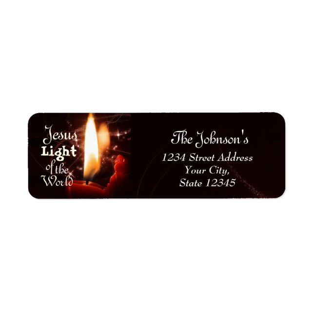 Jesus Licht der Welt, Weihnachtskerze (Vorne)