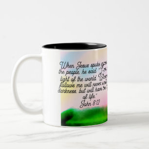 Jesus Licht Zweifarbige Tasse