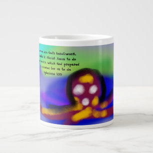 Jesus Liebe Arbeit Jumbo-Tasse