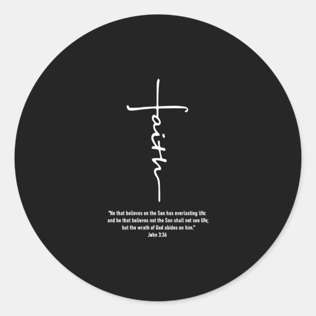 Jesus Liebe | Der Glaube Kreuz Christlich Jesus Gl Runder Aufkleber (Vorderseite)