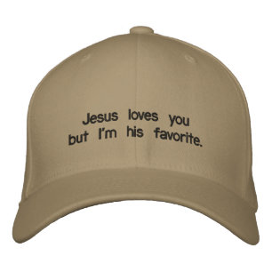 Jesus Liebe dich, aber ich bin sein Liebling. Bestickte Baseballkappe