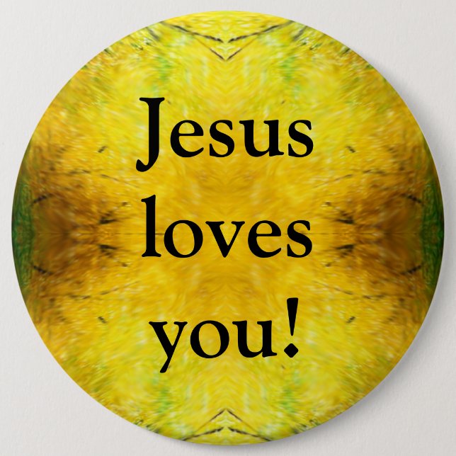 Jesus Liebe dich! Button (Vorderseite)