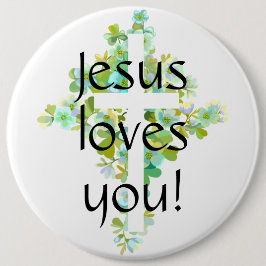 Jesus Liebe dich! Button