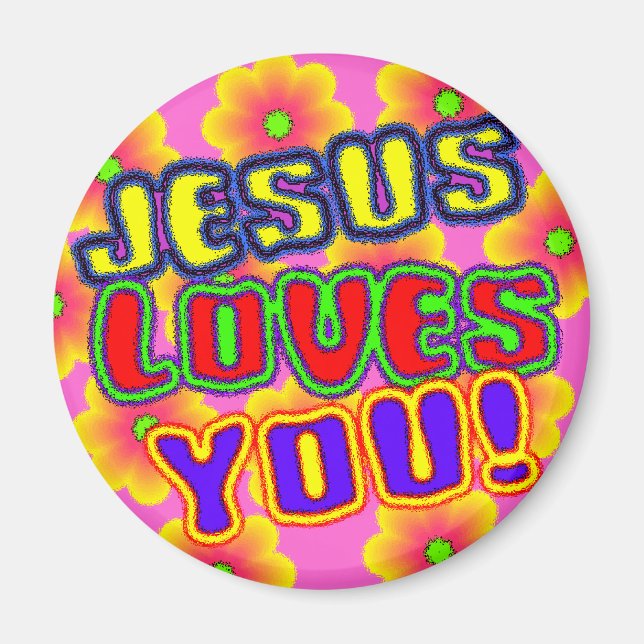 Jesus Liebe dich! Magnet (Vorne)
