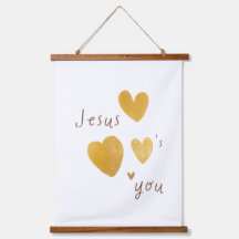 Jesus Liebe dich. Moderne Holzteppiche