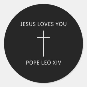 Jesus Liebe dir Christlich den minimalen religiöse Runder Aufkleber