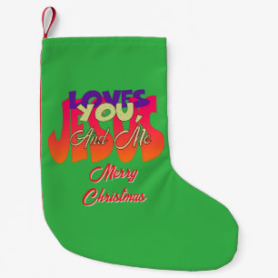Jesus Liebe dir und mir frohe Weihnachten Kleiner Weihnachtsstrumpf