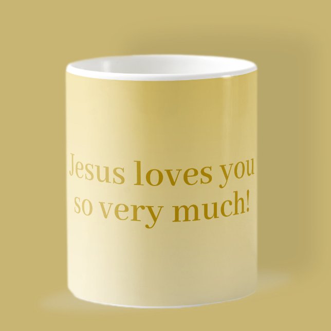 Jesus Liebe euch so sehr! Kaffeetasse (Von Creator hochgeladen)