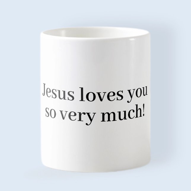 Jesus Liebe euch so sehr! Kaffeetasse (Von Creator hochgeladen)