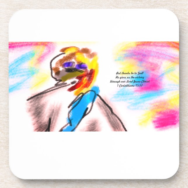 Jesus-Liebe Getränkeuntersetzer (Vorderseite)