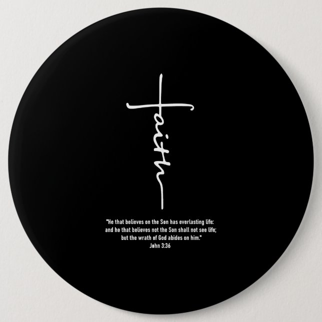 Jesus-Liebe| Glaube Kreuz Christlichen Jesus Glaub Button (Vorderseite)