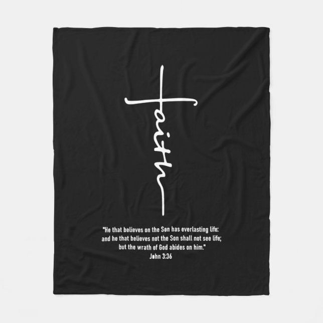 Jesus-Liebe| Glaube Kreuz Christlichen Jesus Glaub Fleecedecke (Vorderseite)