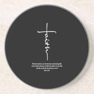 Jesus-Liebe  Glaube Kreuz Christlichen Jesus Glaub Getränkeuntersetzer