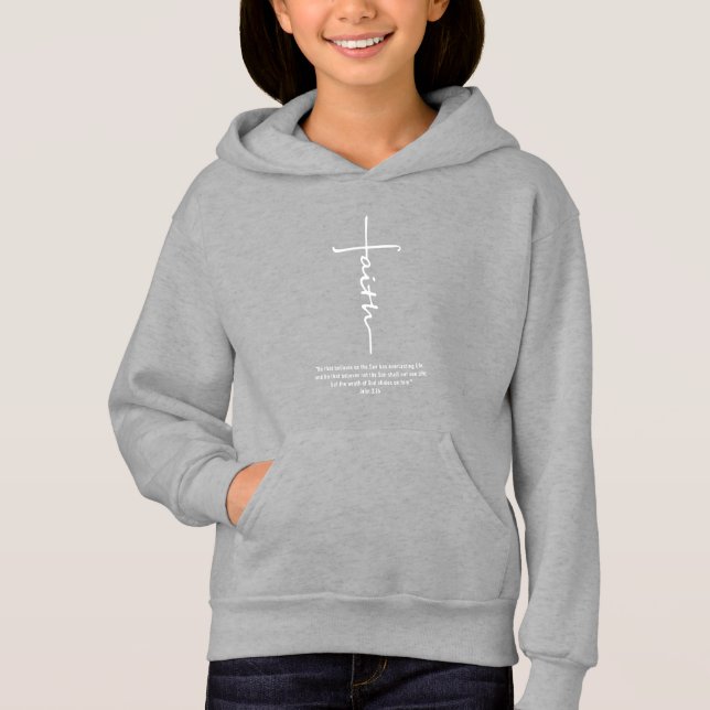 Jesus-Liebe| Glaube Kreuz Christlichen Jesus Glaub Hoodie (Vorderseite)