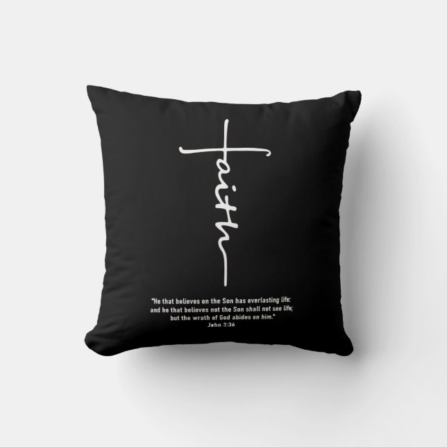 Jesus-Liebe| Glaube Kreuz Christlichen Jesus Glaub Kissen (Vorderseite)