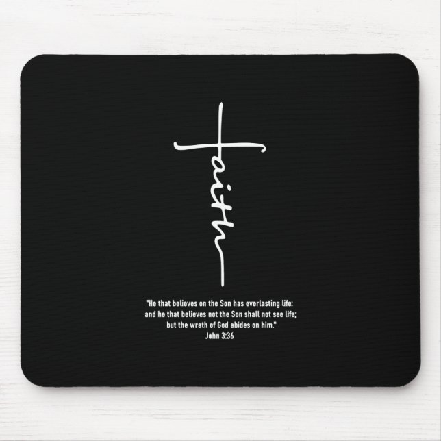 Jesus-Liebe| Glaube Kreuz Christlichen Jesus Glaub Mousepad (Vorne)