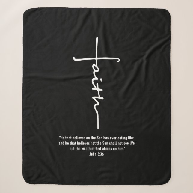Jesus-Liebe| Glaube Kreuz Christlichen Jesus Glaub Sherpadecke (Vorderseite)
