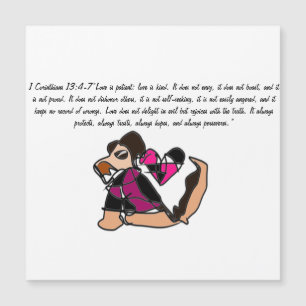 Jesus Liebe hält an Magnetkarte