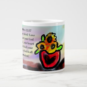 Jesus Liebe herum  Jumbo-Tasse