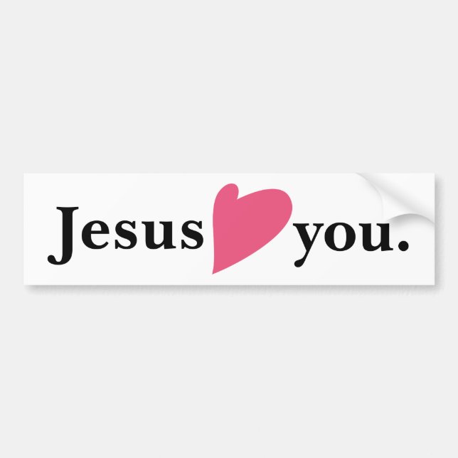 Jesus-Liebe-Herz Sie Autoaufkleber (Vorne)