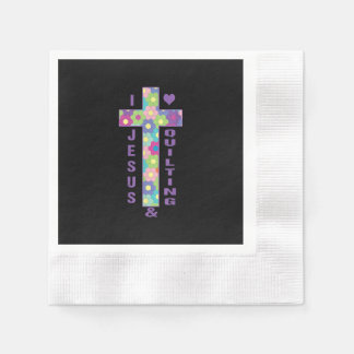 Jesus Liebe | I Liebe Jesus & Quilting Sewing Cros Serviette