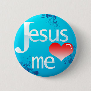 Jesus-Liebe ich Button