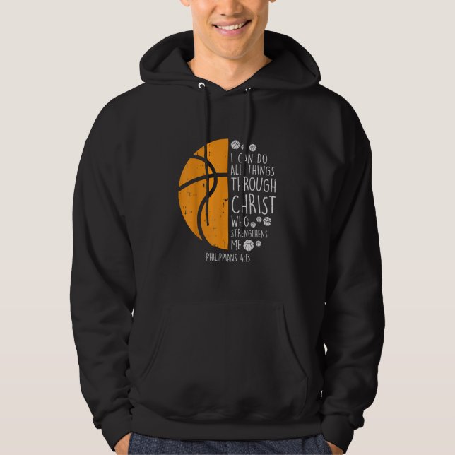 Jesus Liebe | Ich kann alles durch Christus tun Hoodie (Vorderseite)