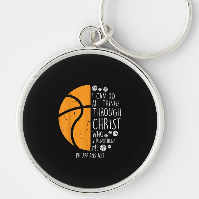 Jesus Liebe | Ich kann alles durch Christus tun Schlüsselanhänger (Vorne)