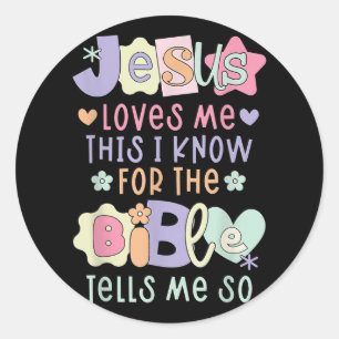 Jesus Liebe Ich kenne Frauen, ich Liebe Christi Runder Aufkleber