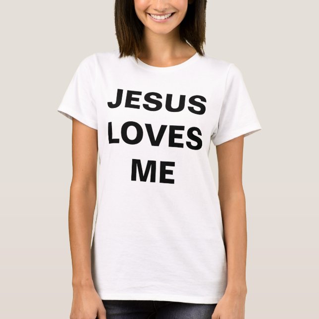 "Jesus Liebe Ich" T - Shirt der Frauen (Vorderseite)