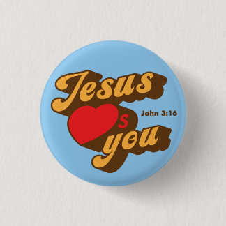 Jesus Liebe Ihr Knopf Button