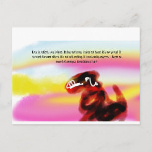 Jesus Liebe ist freundlich Postkarte