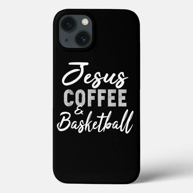 Jesus Liebe | Jesus Coffee and Basketball Case-Mate iPhone Hülle (Rückseite)