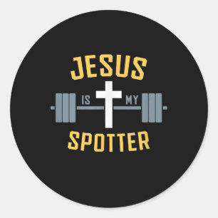 Jesus-Liebe Jesus ist mein Töpfergewicht Runder Aufkleber