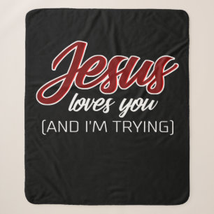 Jesus Liebe   Jesus Lieben Sie und ich versuchen Sherpadecke