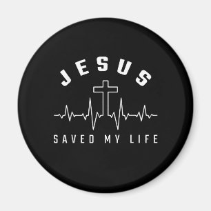 Jesus Liebe   Jesus Rettete mein Leben Kreuz Chris Magnet