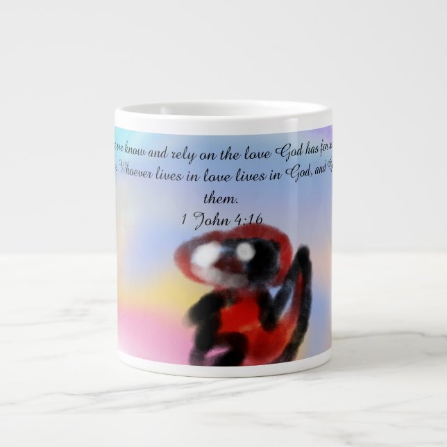 jesus liebe  Jumbo-Tasse (Vorderseite)