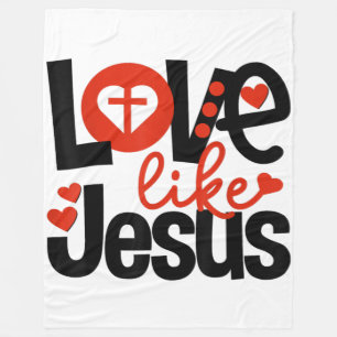 Jesus-Liebe  Liebe wie Jesus Fleecedecke