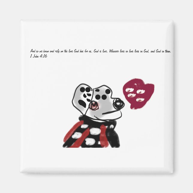 Jesus Liebe Magnet (Vorne)