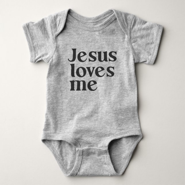 Jesus Liebe Me Bodysuit Baby Strampler (Vorderseite)