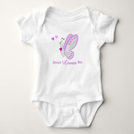 Jesus Liebe Me Butterfly Baby Bodysuit Strampler