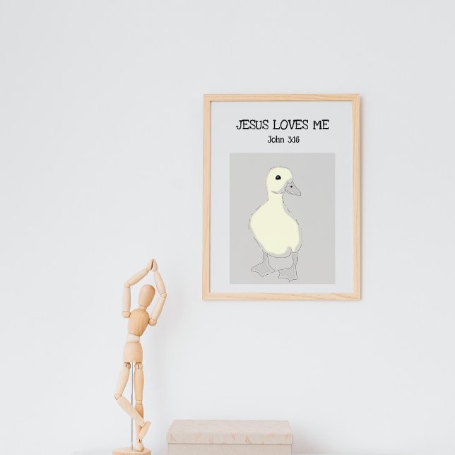 Jesus Liebe Me John 3:16 Baby Duck Poster (Von Creator hochgeladen)