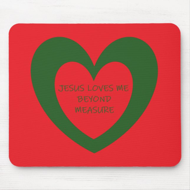 Jesus Liebe Me Mousepad (Vorne)