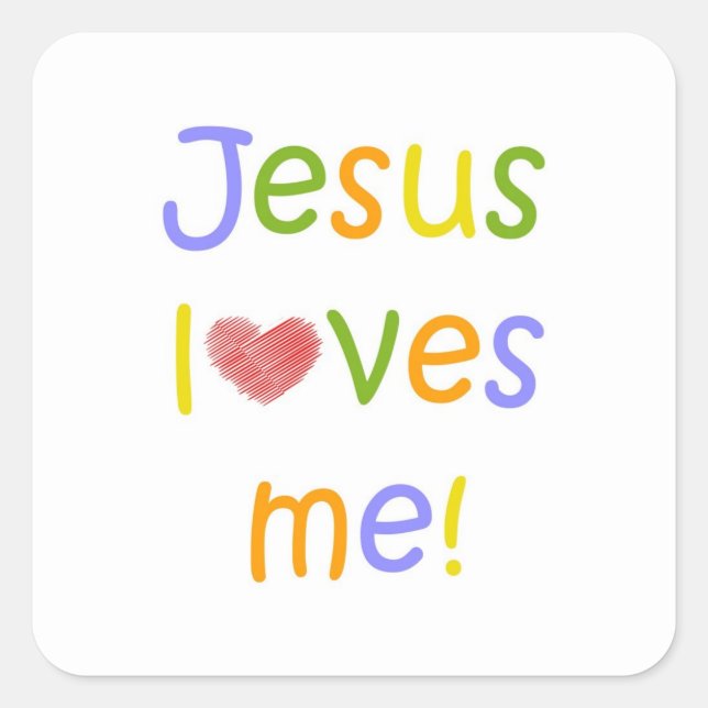 Jesus Liebe Me Sticker (Vorderseite)