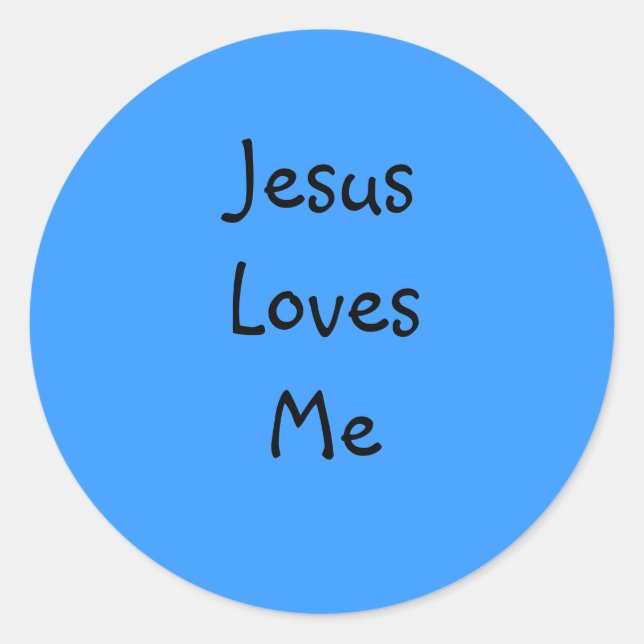 Jesus Liebe Me Stickers (Vorderseite)