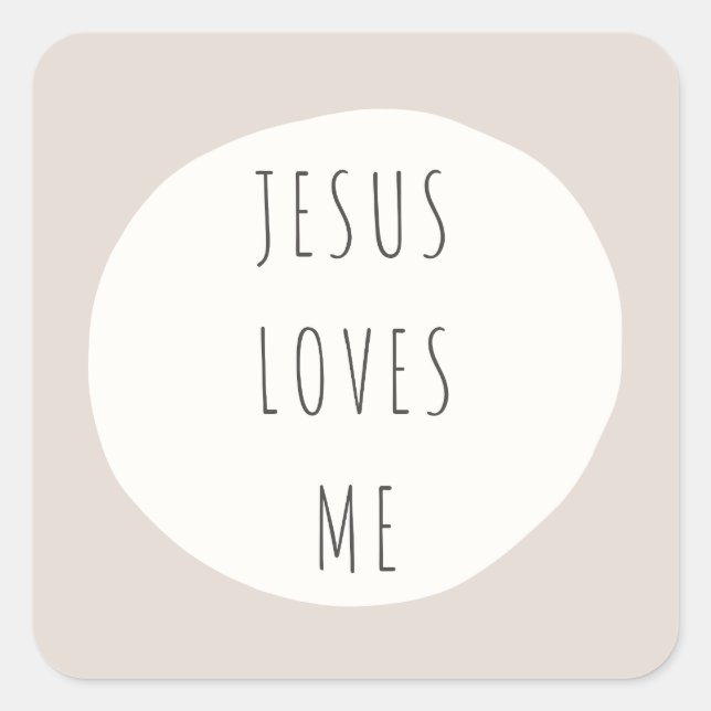 Jesus Liebe mich. Aufkleber & Etikette (Vorderseite)